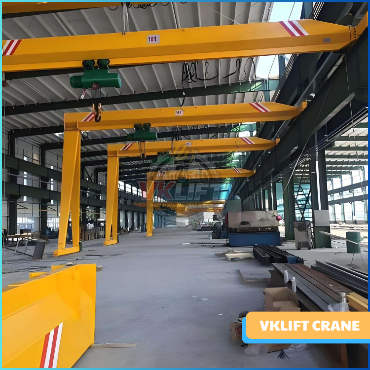 Nên dùng pa lăng cáp hay pa lăng xích cho bán cổng trục dầm đơn - VNID
