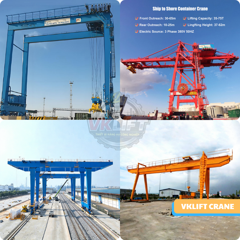Các loại cầu trục cảng phổ biến: RTG, RMG, QC – Phân biệt chi tiết - VNID