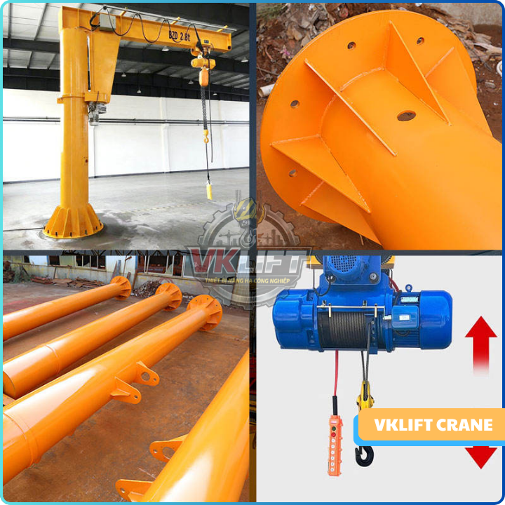 Lắp đặt cầu trục quay áp cột cần lưu ý gì?