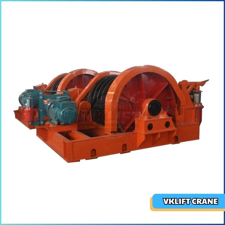 Tời nâng 2x50 tấn - phục vụ nâng cửa van thủy điện.
