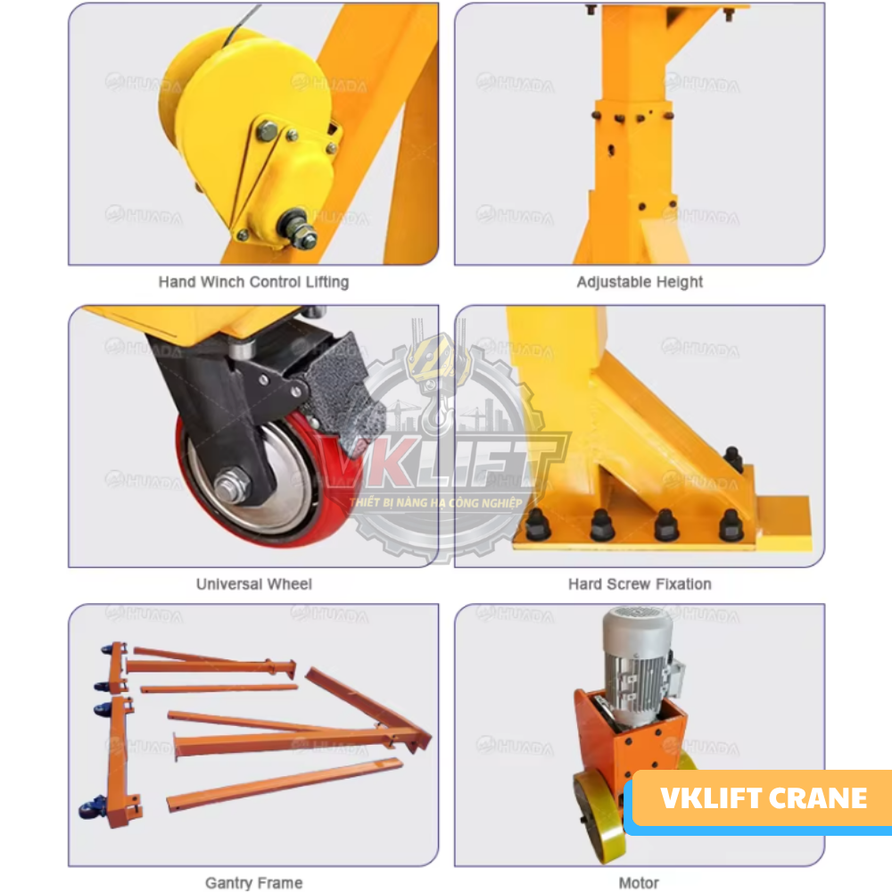 Cổng trục đẩy tay gia công theo yêu cầu – giải pháp tối ưu chi phí - VNID