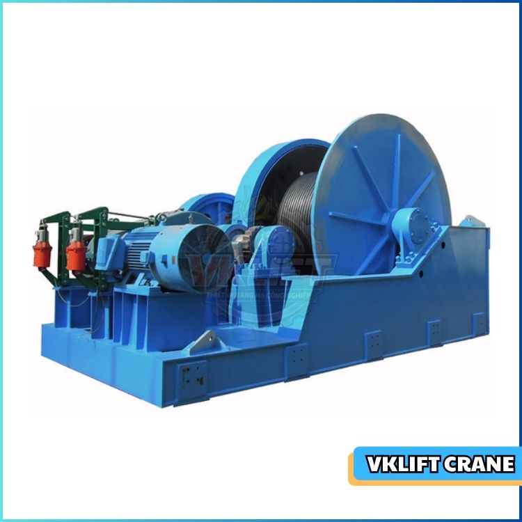 Tời kéo ngang chạy điện 16 tấn