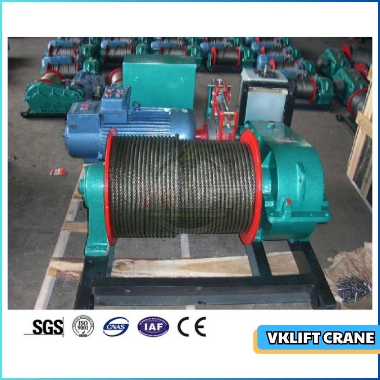 Tời kéo mặt đất đồng bộ 5 tấn