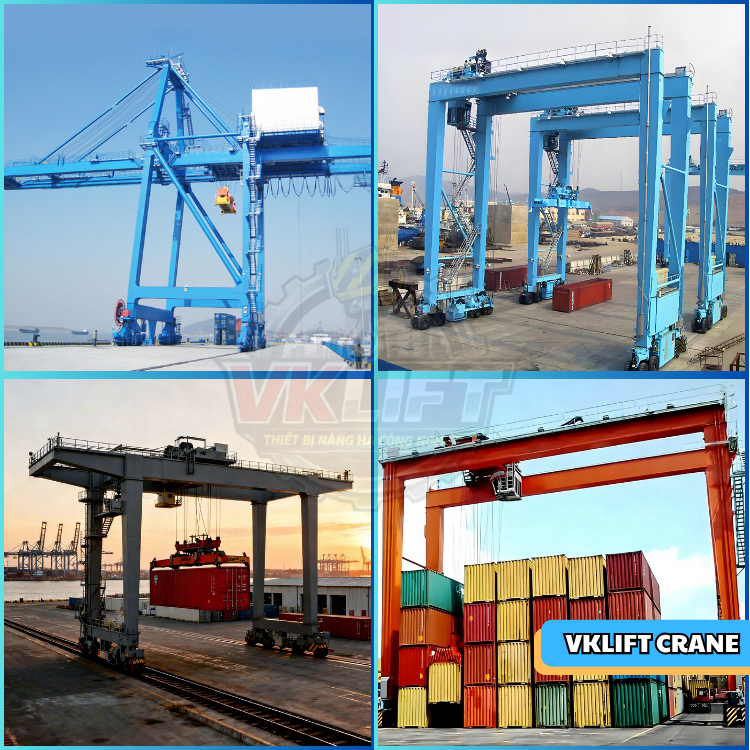 Cầu Trục Container Trong Khai Thác Bốc Dỡ Container Tại Cảng Biển Hiện Đại