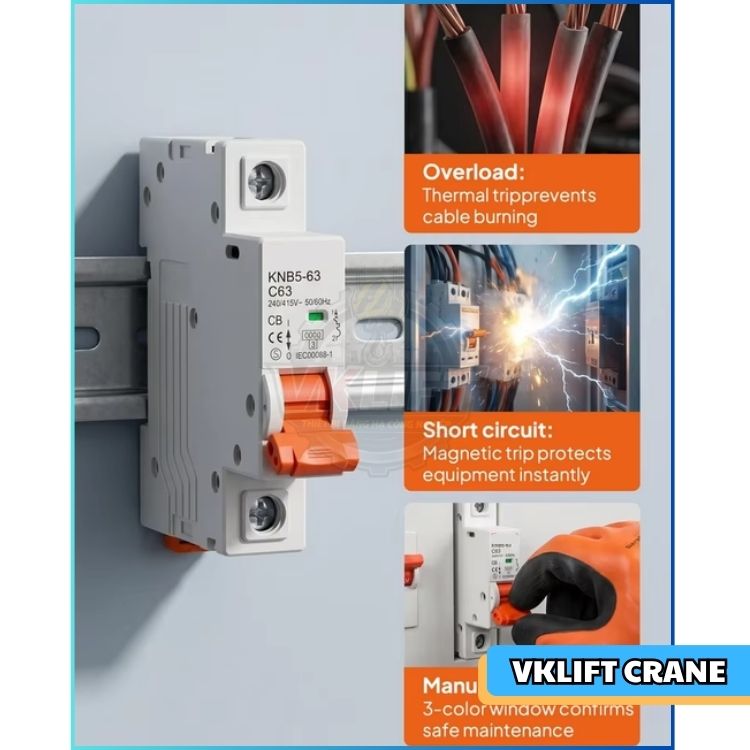 MCB bị nhảy liên tục trong tủ điện cầu trục - Cách xử lí VNID