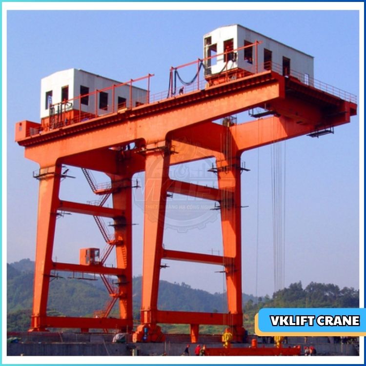 Cổng trục chân dê nhà máy thuỷ điện