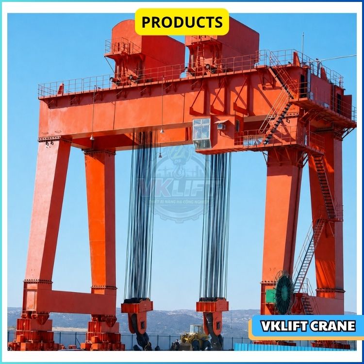 Dự án cổng trục chân dê 2x15T tại Thủy điện Rào Trăng 4