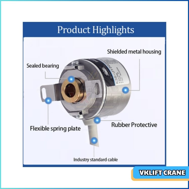 Encoder là gì trong cầu trục | Cấu tạo, nguyên lý hoạt động và ứng dụng