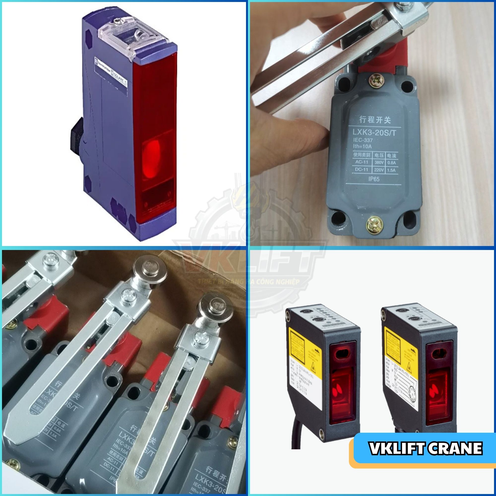 So sánh Limit Switch cơ và cảm biến hành trình điện tử trong cầu trục