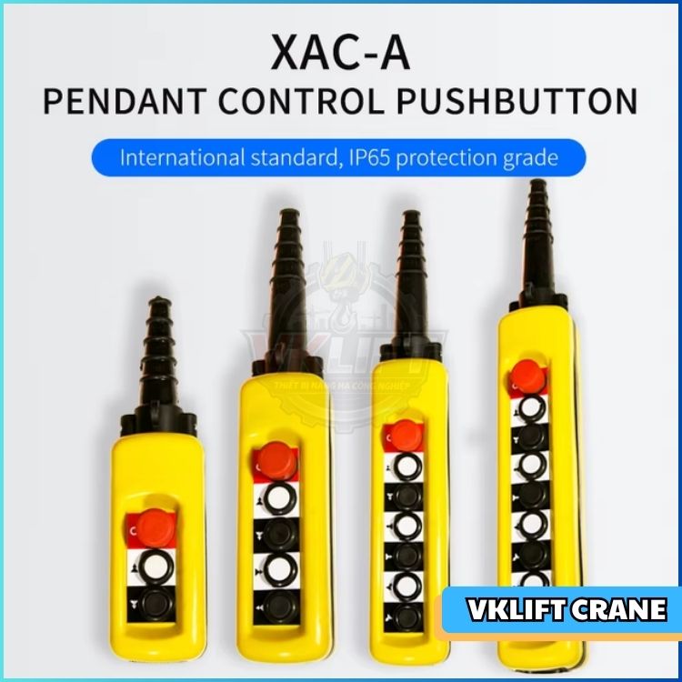 Cách đấu tay bấm điều khiển cầu trục có dây vào tủ điện chi tiết